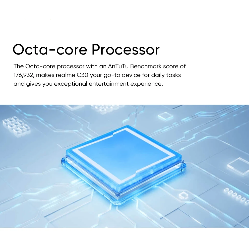 Najtaniej Realme C30 Smartphone Unisoc T612 Octa-core Procesor 16.5cm (6.5 '') Fullscreen 5000mAh Baterie Telefony Komórkowe Android Telefony Komórkowe
