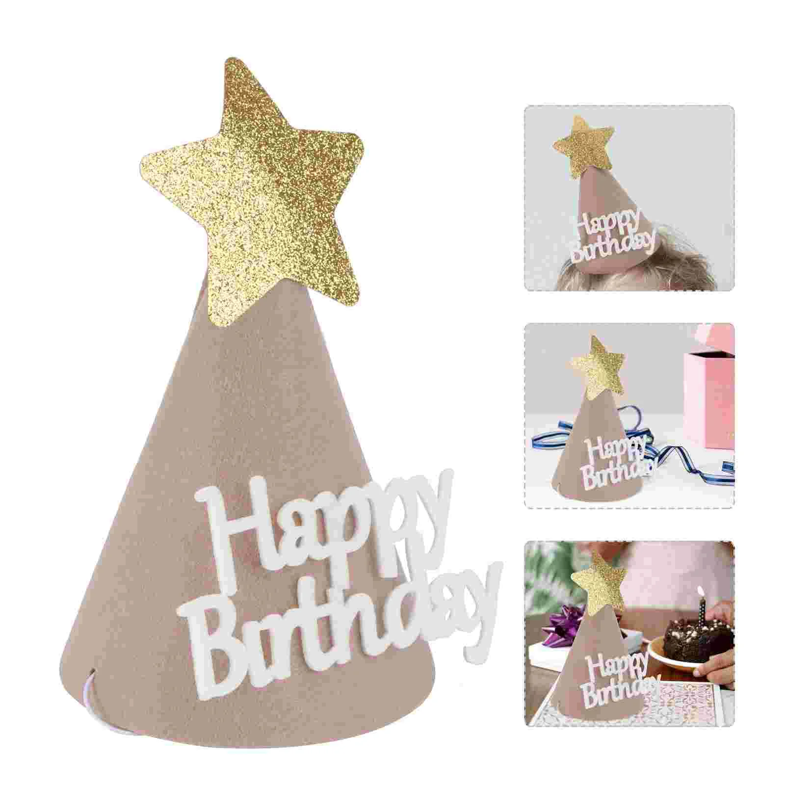 

1Pc Headdress Gift Felt Hat Birthday Hat for Birthday Banquet Party