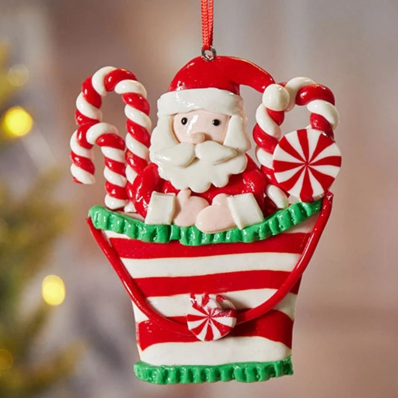 

Рождественское мягкое подвесное украшение в виде Санта-Клауса