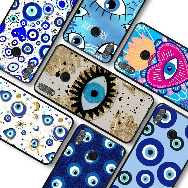 

Evil Eye Lucky Phone Case for Huawei Honor 10 i 8X C 5A 20 9 10 30 lite pro Voew 10 20 V30