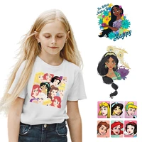 disney princess patches for clothing thermal stickers on clothes girl patch diy t shirt iron on patches garment decoration