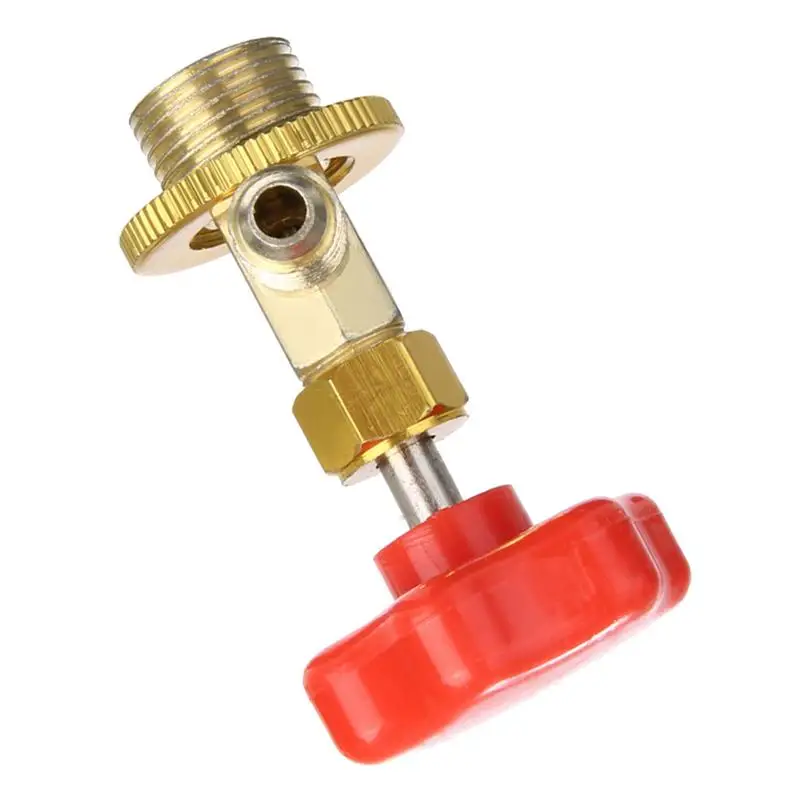 

R-134A Refrigerant Bottle Opener SAE Refrigerant Dispenser Tool Car Refrigerant Can Bottle Tap Opener Tool Red