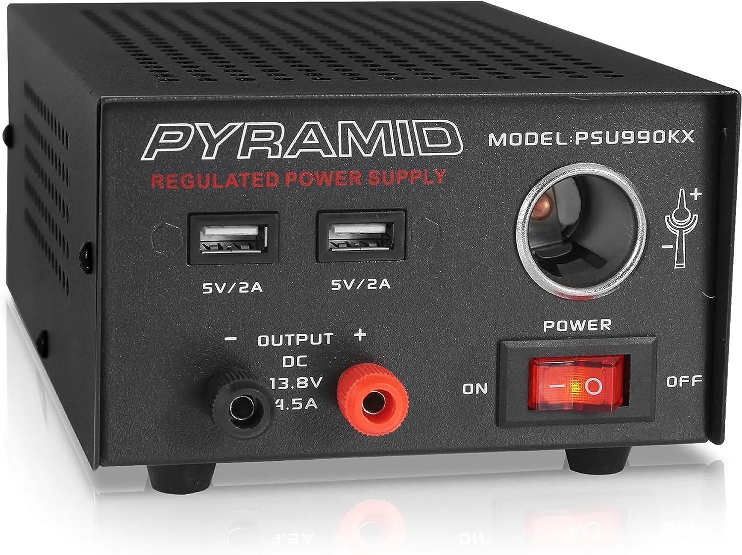 

Bench Power Supply - 7 Amp Regulated Home Lab Benchtop AC-Dc Converter Power Supply for CB Radio, HAM W/ 13.8 Volt Dc 120V AC Su