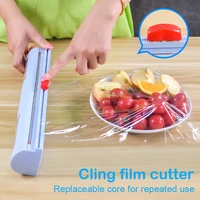 fixing foil cling film wrap dispenser food wrap dispenser cutter plastic sharp cutter storage holder kitchen tool accessories