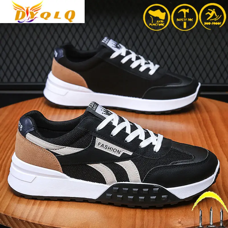 

2022 Anti-Smash Safety Shoes Men Women Protective Safety Boots Work Boots Indestructible Work Shoes Sneakers J&m