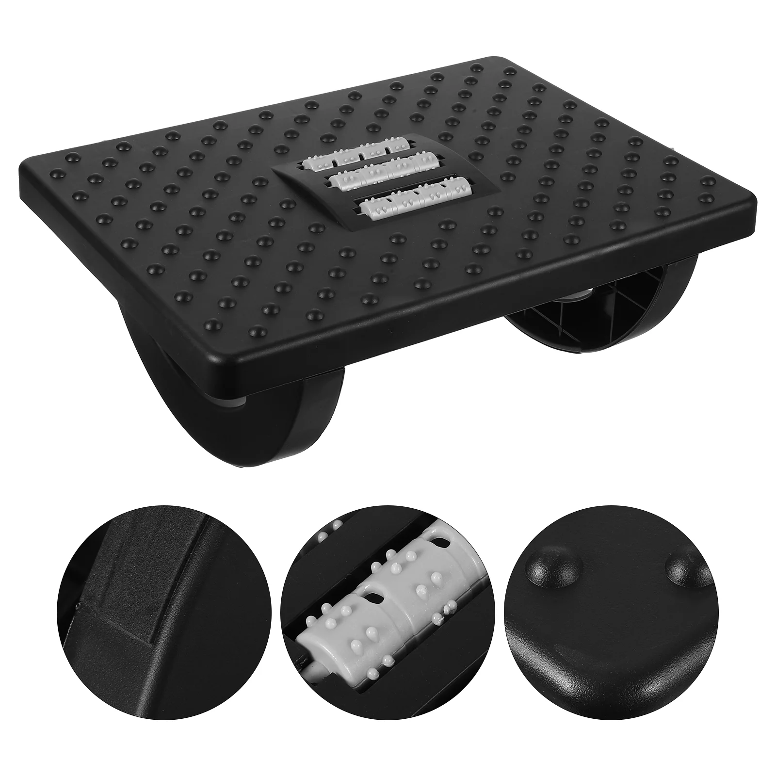 

Footstool Raised Rest Desk Office Step Footrest Leg Plastic Kids Balance Board Non-slip