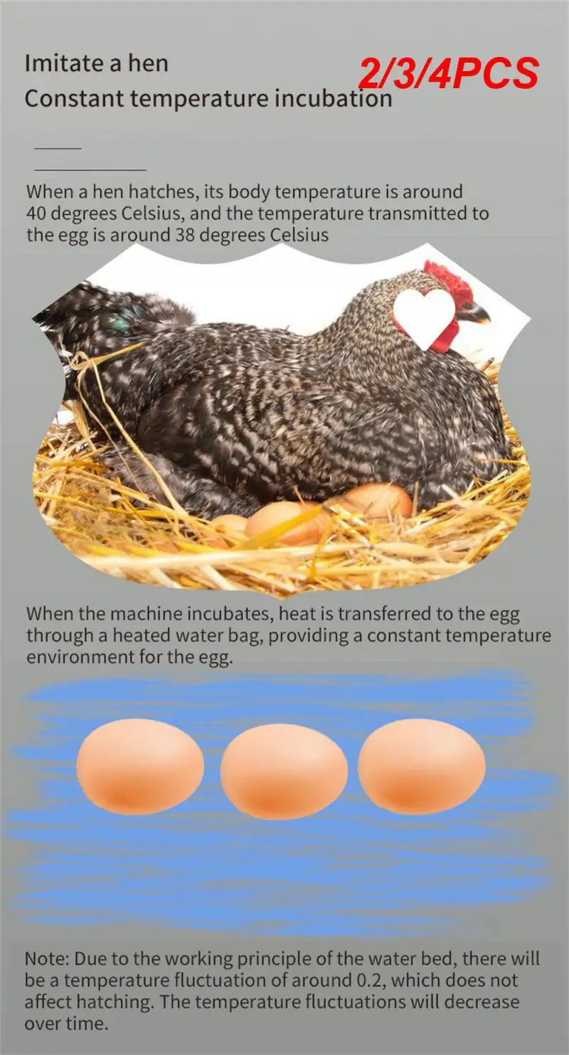 

2/3/4PCS Incubation Broiler Farm Equipment Safety Materials Equipped With Egg Lighting Function One Machine For Three Purposes