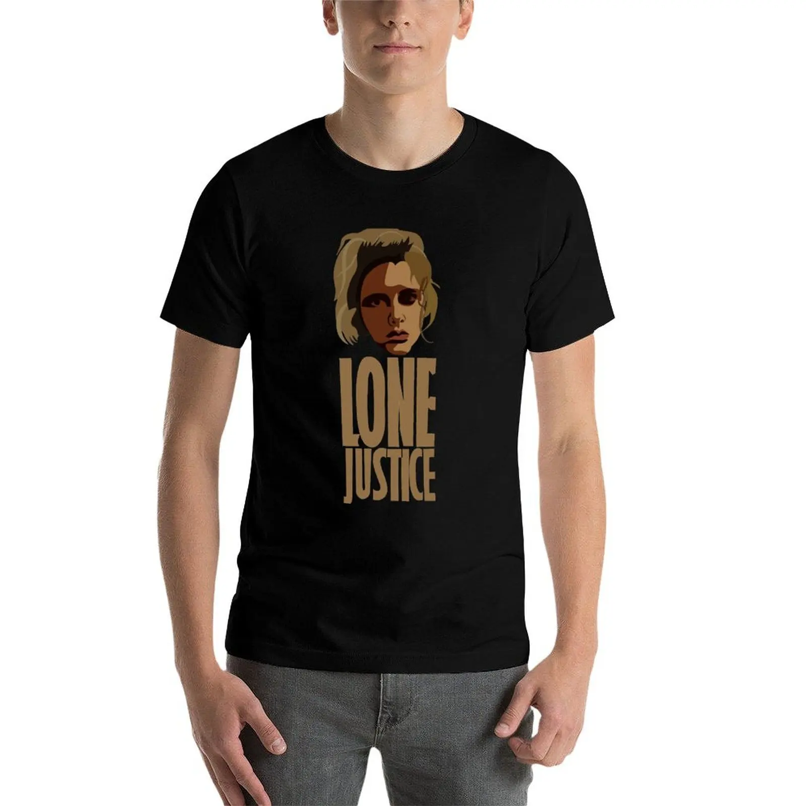 Фото Классическая футболка Lone Justice Maria Mckee, удобная рубашка с короткими рукавами для тренировок №3