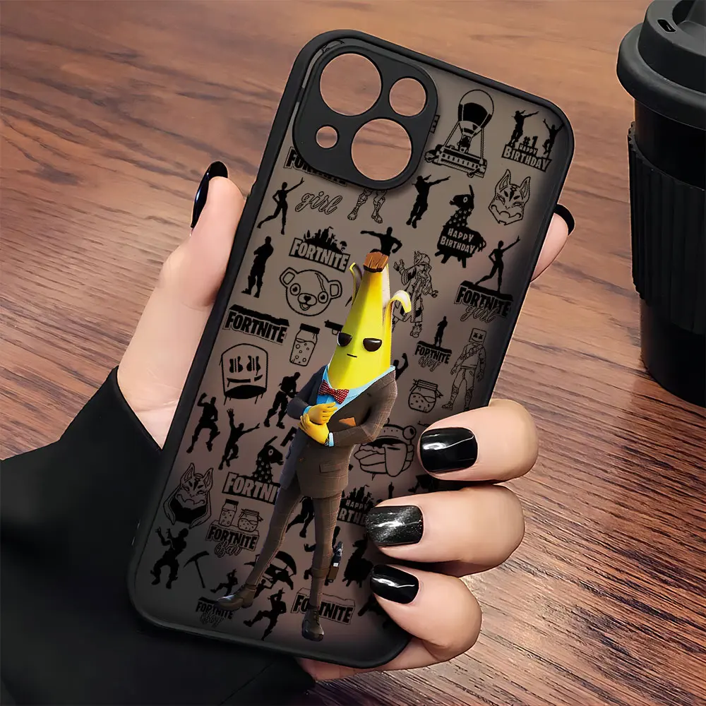 Горячая новинка: матовый прозрачный чехол F-FORTNITES для iPhone 17, 16e, 16, 15, 14, 13, 12, 11 Mini, Pro, Air, Max, X, XR, XS Max, Plus (art.: 3920d7fedebaf) - 3920d7fedebaf