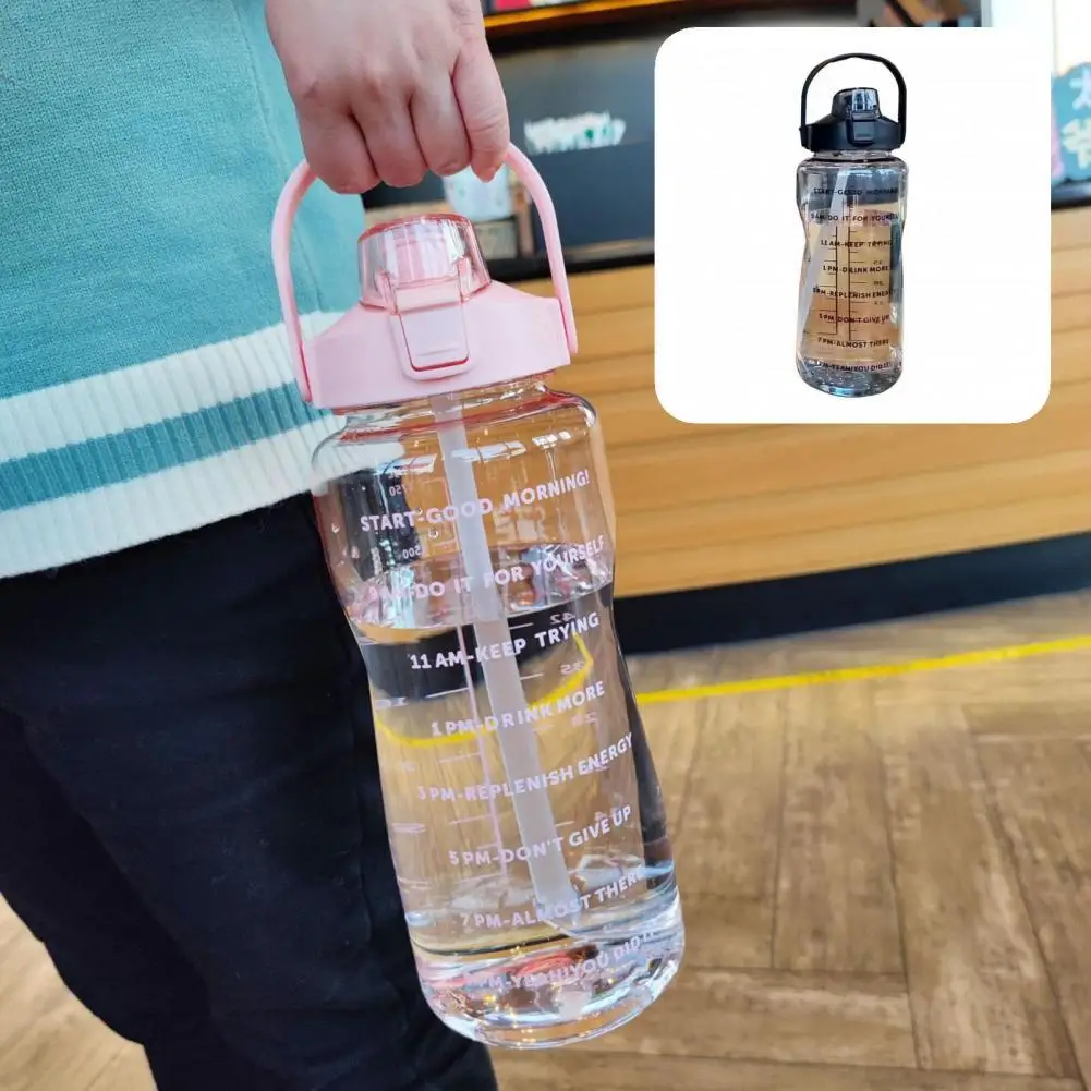 

2000ml Water Bottle High Quality Exercise Fitness Cycling Sports Water Bottle Locking Buckle Leak Proof Water Cup