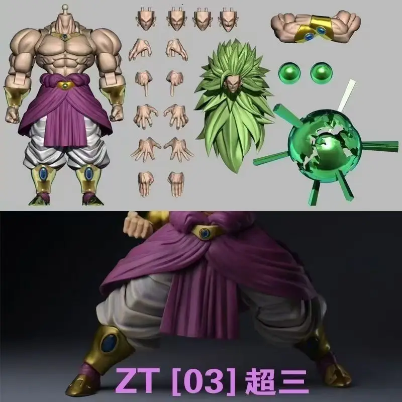 Фото В наличии: Фигурка Dragon Ball ZT Studio Broly Ancient Warrior Green Hair ZT0203, стандартная, с эффектом боевых повреждений, коллекционная, подарок №4