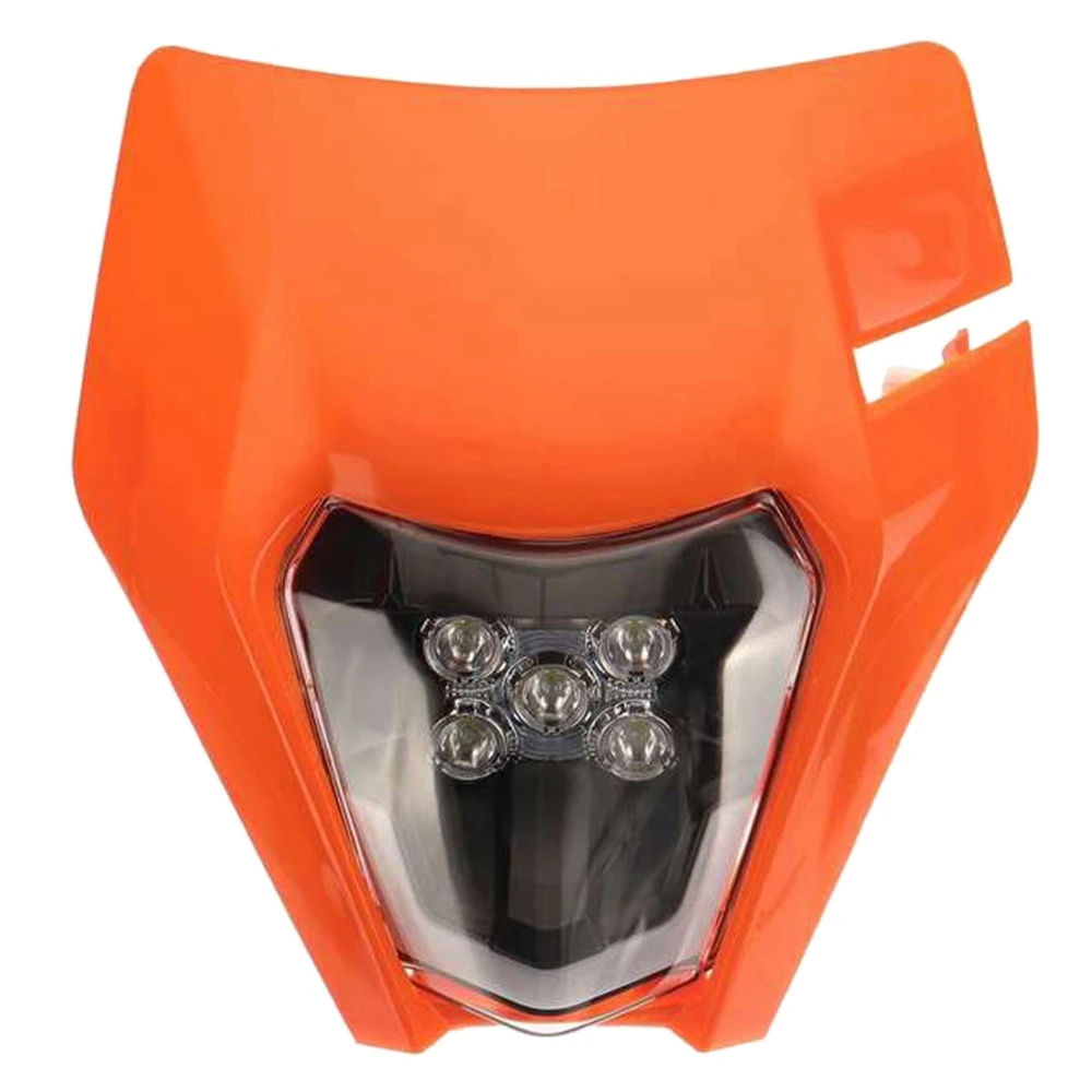 

Универсальная светодиодная передняя фара для мотоциклов Enduro SM, лампа для фар KTM, EXC, XCF, SX, F, SMR, для кроссовых велосипедов 2017-2018, оранжевая