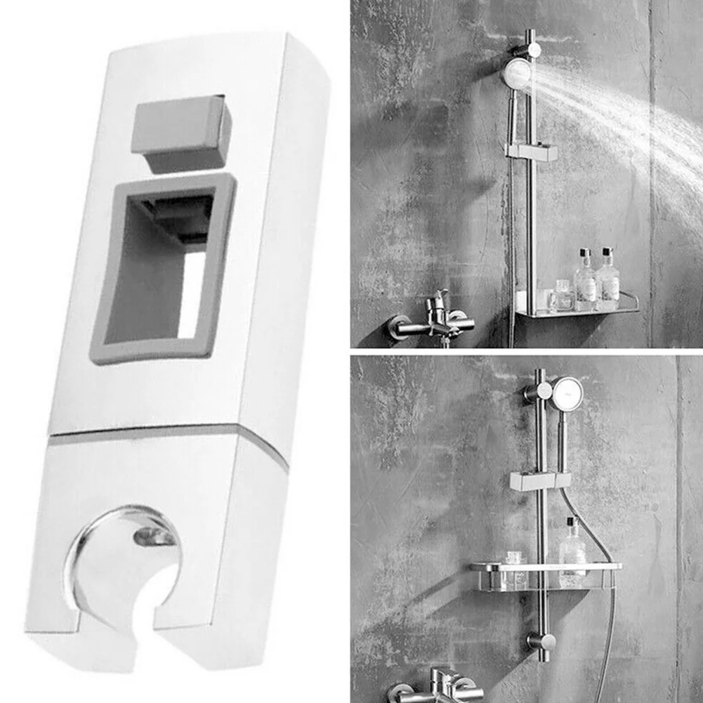

Shower Head Holder Adjustable Wall Mounted Shower Holder Riser Rail Bracket Slider Showerhead Holder Bracket Bathroom Accessorie