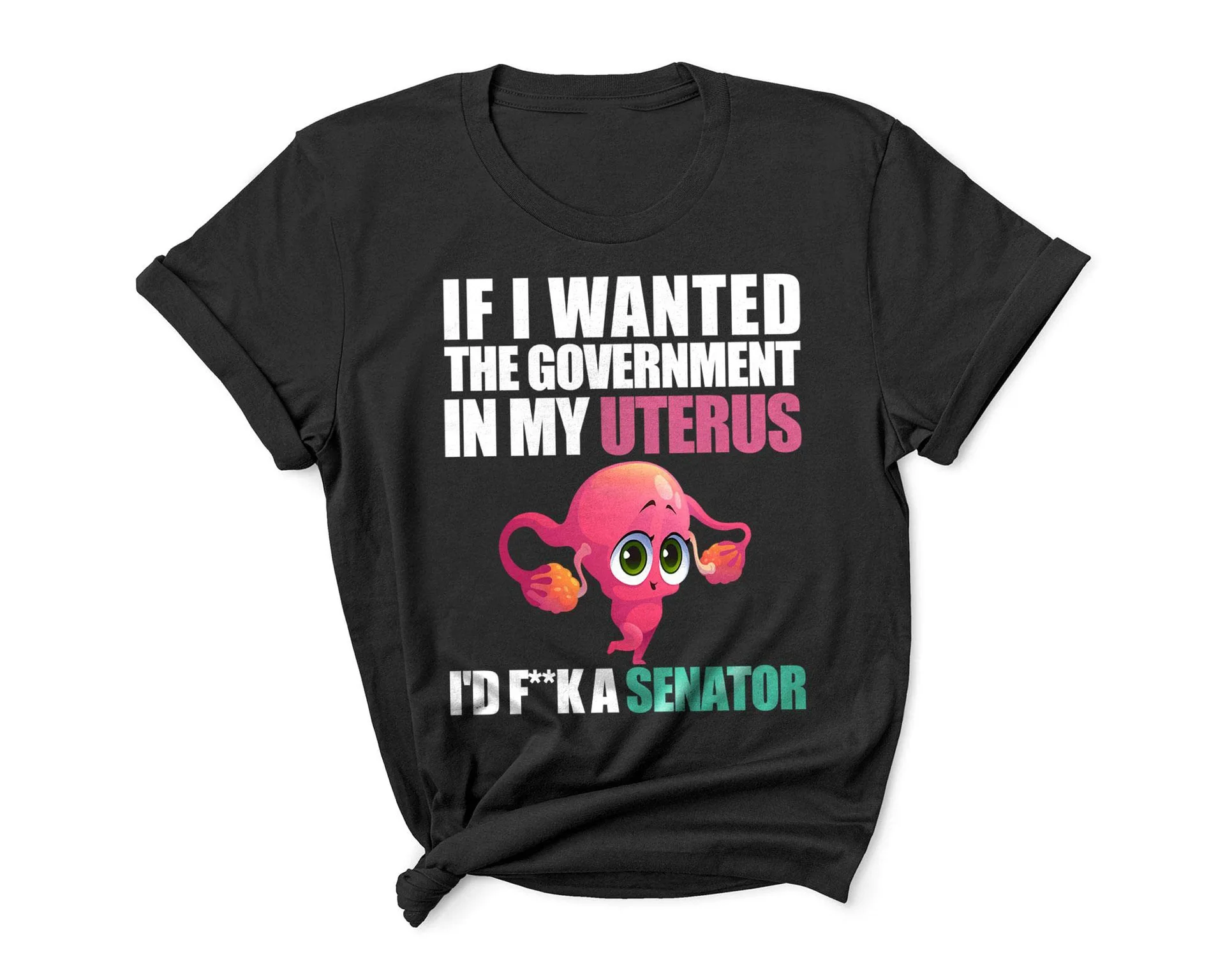

Women's Reproductive Freedom Rights 1973 Fashion Design, Short Sleeve T-shirt Black Printed Letters Aesthetic Clothes