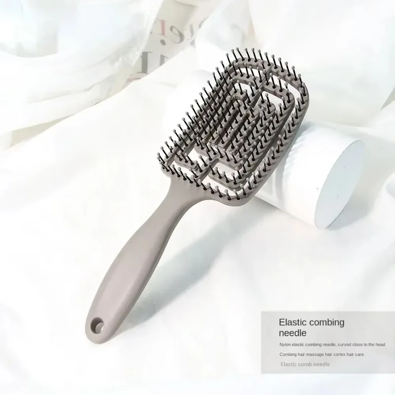 Щетка для волос массажная расческа головы щетина и нейлон женская щетка влажных