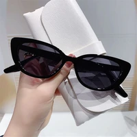 2022 Trendy Vintage Cat Eye Sunglasses Women Men Luxury Brand Designer Sunglass Female Male Black Glasses UV400 Hot Sales