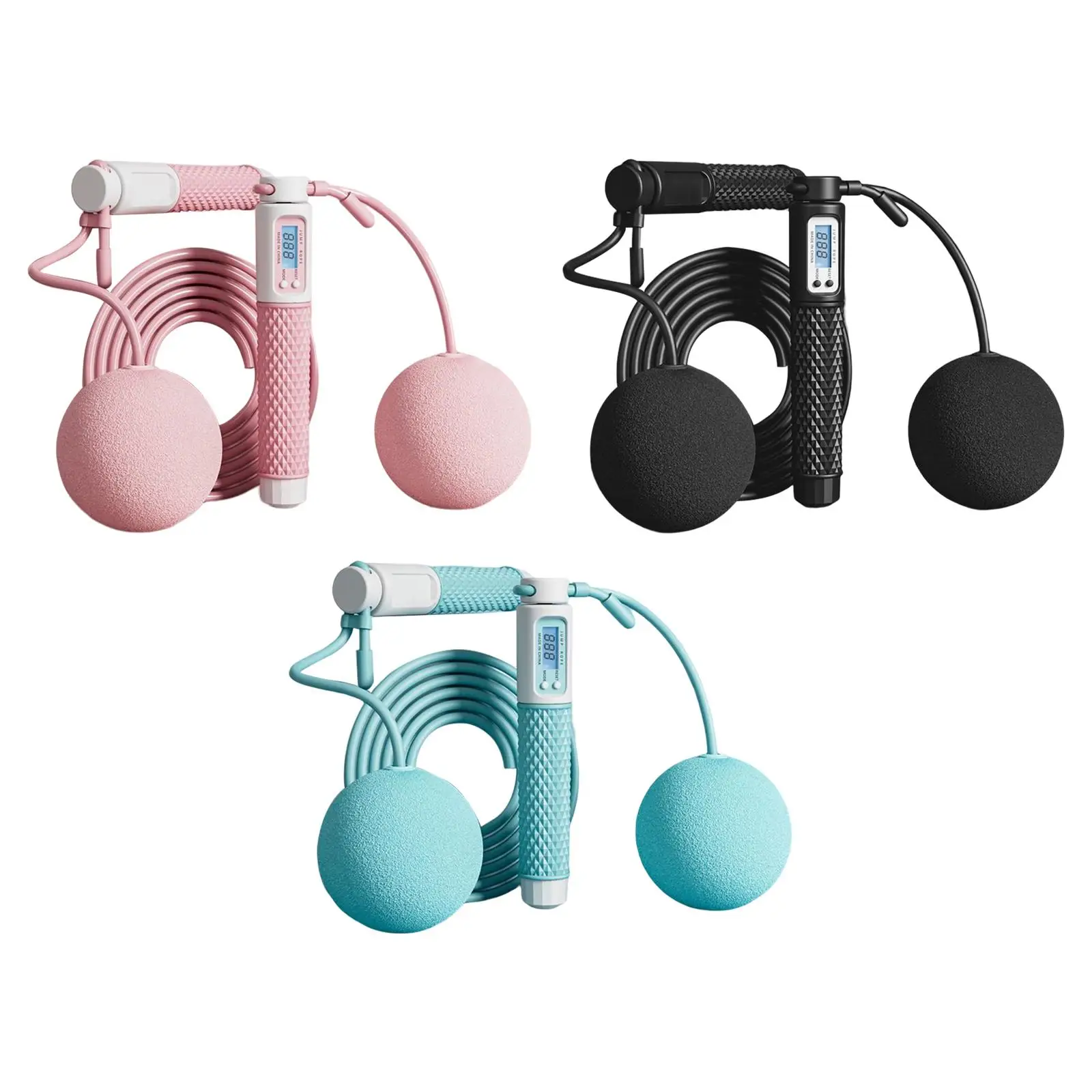 

Weighted Cordless Jumping Rope with Counter Ropeless Skipping Rope for Fitness Workout Fat Burning Indoor Outdoor Mma Men Women