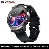 rotatable 4g smart watch full netcom men women call watches 332gb 8mp2mp hd cameras life waterproof smartwatch for android ios