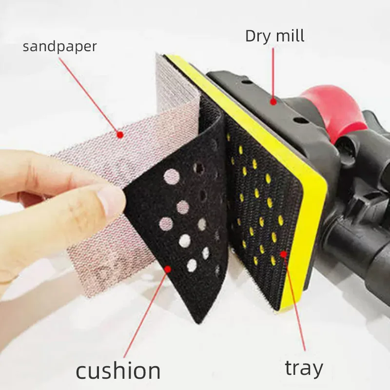Suitable For Mirka Rectangular Sandpaper Machine Tray 70×198mm Pneumatic Sand Bed Dry Sander Base Accessories