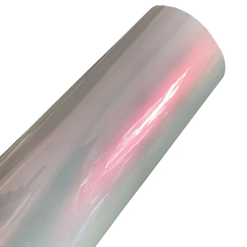 

Блестящая виниловая пленка хамелеон серого и красного цвета, рулон клейкой пленки для обертывания автомобиля и мотоцикла