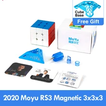 MOYU RS3M 2020 3X3 Magnetic Magic Speed Cube RS4M Professional Fidget Toys RS3 M Cubo Magico Puzzle