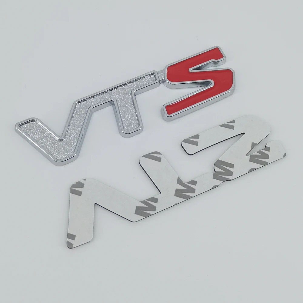 

3D металлическая наклейка с логотипом VTS, буквы, эмблема заднего багажника, наклейка для Citroen Seadoo Saxo Xsara C2 C3 C4 C5 Coupe, автомобильные аксессуары