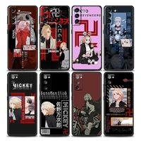 cartoon anime tokyo revengers phone case for samsung galaxy s7 s8 s9 s10e s21 s20 fe plus note 20 ultra 5g soft silicone