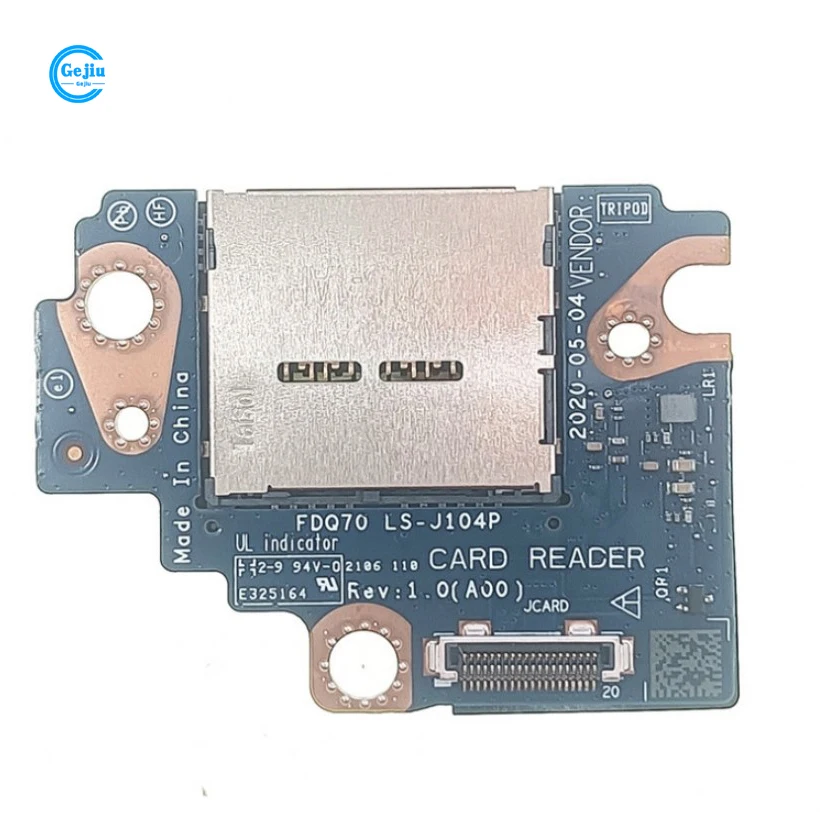 New Original Laptop Inside SD Card Reader for Dell Alienware Area 51M R2 FDQ70 LS-J104P 099J9G 99J9G