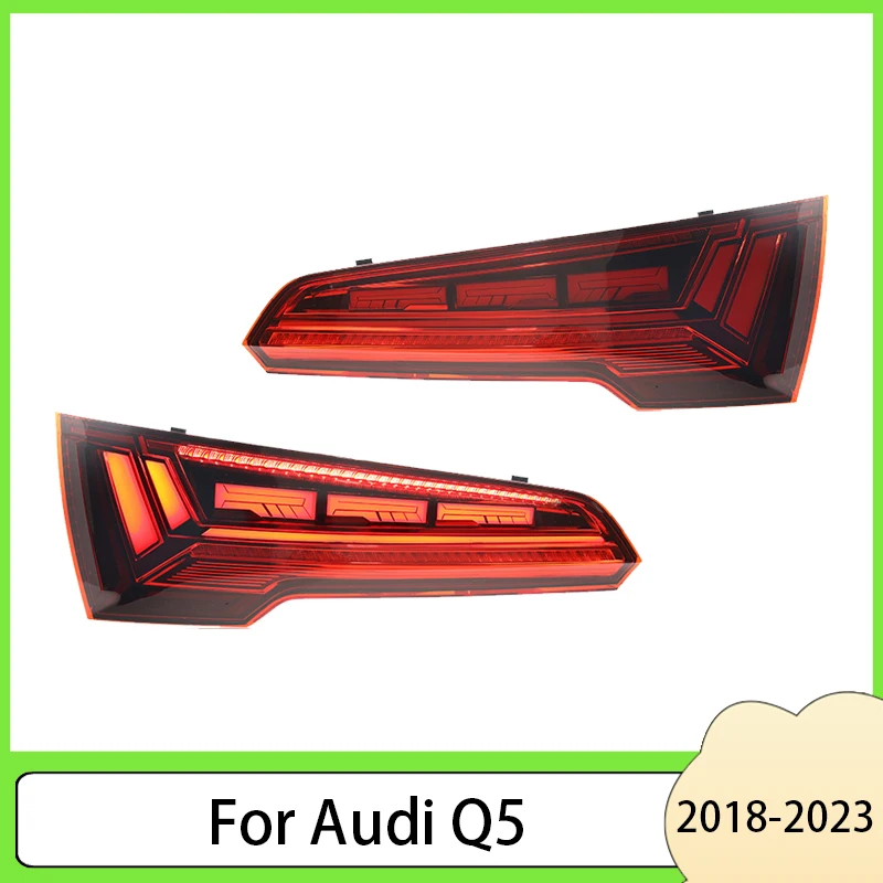 Светодиодные задние фонари для Audi Q5 задний фонарь 2018-2023 аксессуары автомобильные