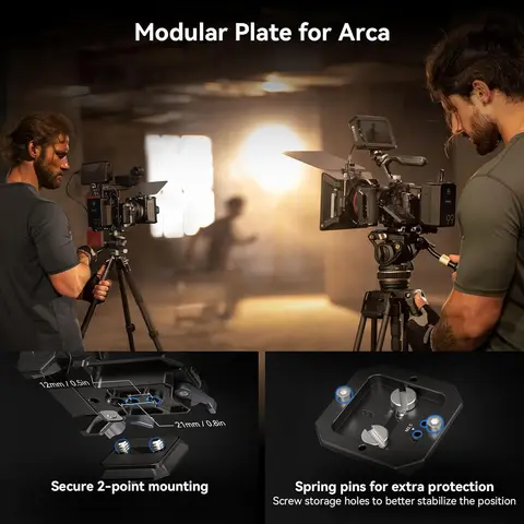 Компактная монтажная пластина SmallRig с V-образным креплением для аккумулятора и быстросъемной пластиной для Arca для беззеркальной камеры DSLR