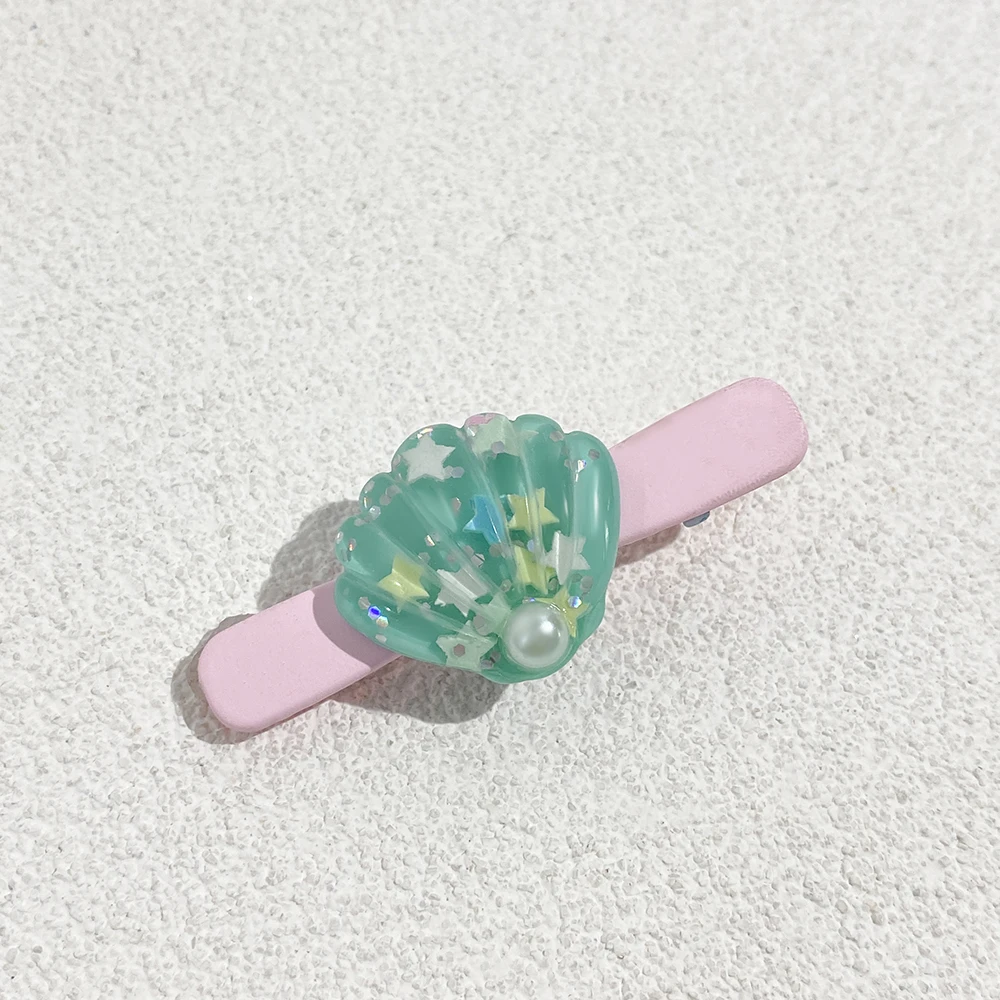 Женская заколка-краб для волос летняя пластиковая Заколка-краб с акриловыми