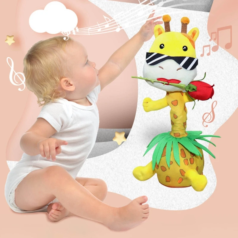 

425F Dancing Toy Electronic Giraffe Toy with Music & Light Preschool Children Present