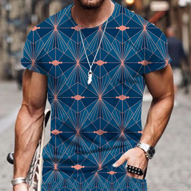 

European and American abstract pattern short sleeve 3D digital printing T-shirt half sleeve casual creative fashion clothes
