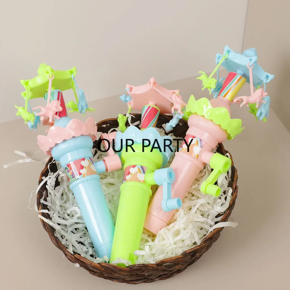 

Пластиковые вращающиеся карусели с подсветкой 3 шт