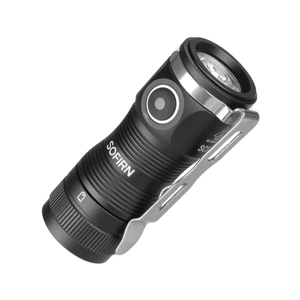 Фото Sofirn Mini SC13A Anduril Мощный фонарик 519A LED 1300 лм 18350 Перезаряжаемый светодиодный фонарь 95 High CRI с магнитом №5