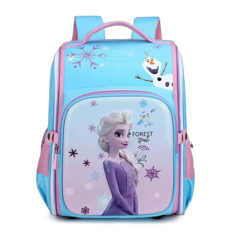 Disney Frozen Marvel School Bags For Boys Girls Primary Student Shoulder Orthopedic Backpack Elsa Anna Iron Spider Man Mochila