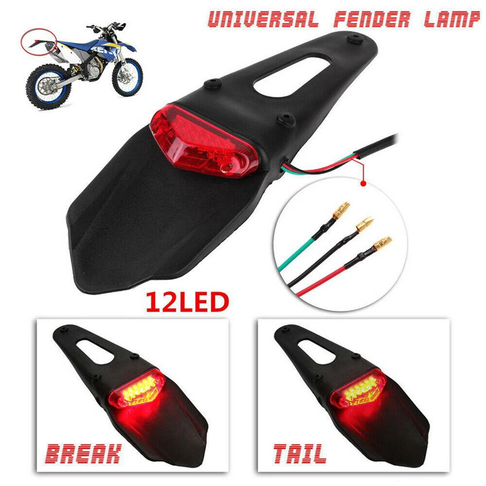 

Brand New Brake Tail Light Ground Line Motorcycle Rear Light Motorcycle Rear Tail Light Tail Light ABS Plastic
