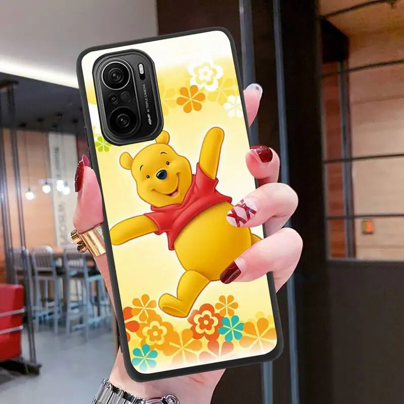 Cute Cartoon Pooh Bear Phone Case Silicone soft for Redmi 9A 8A Note 11 10 9 8 8T Redmi 9 K20 K30 K40 Pro Max