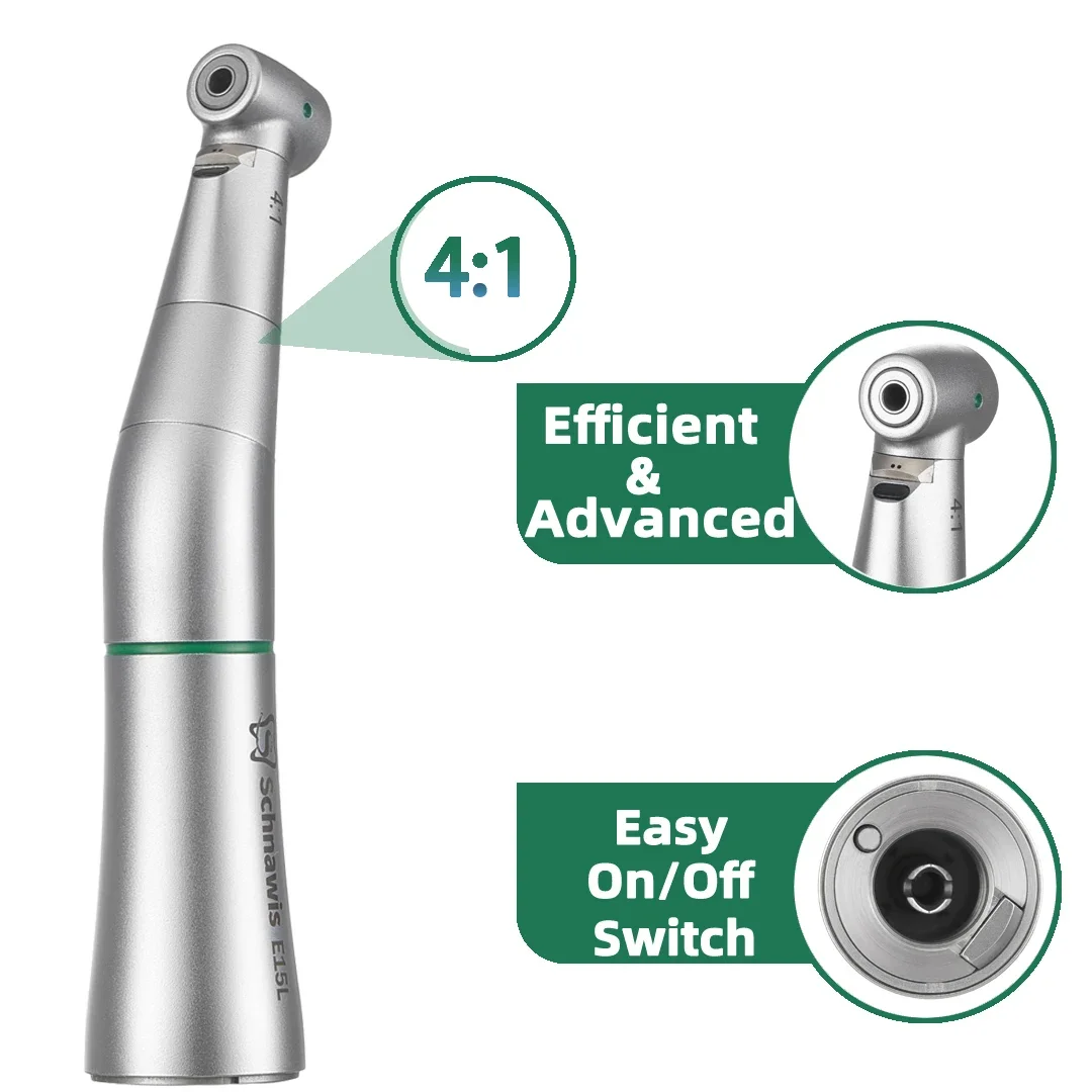 Стоматологический 1:1 низкоскоростной наконечник 4:1 стоматологический угловой