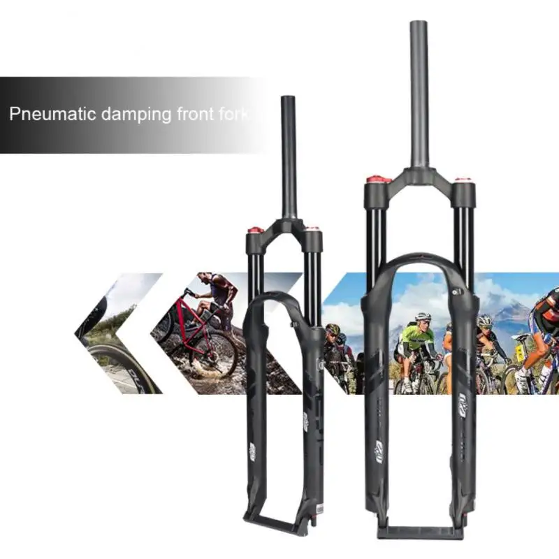 Велосипедная передняя вилка с регулируемой подвеской 1/26/27 прямая/коническая RL/LO