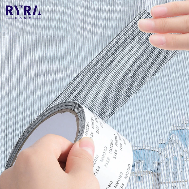 

Window Screen Repair Tape Self-adhesive Net Door Fix Patch Anti-Insect Mosquito Mesh Film Broken Holes Repair