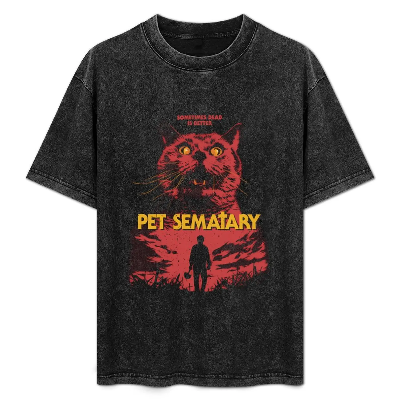 80S Pet Sematary Футболка Футболки мужские дизайнерские рубашки для тренировок