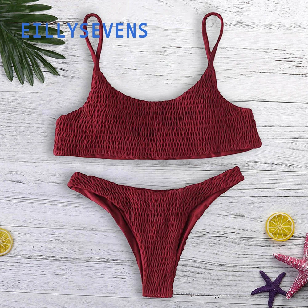 

Hot Women Swimwear 2 Piece Bandage Push Up Padded Bra Bikini Set Swimsuit Solid Bathing Suit Summer Sexy Swimsuit Bikini Hombre