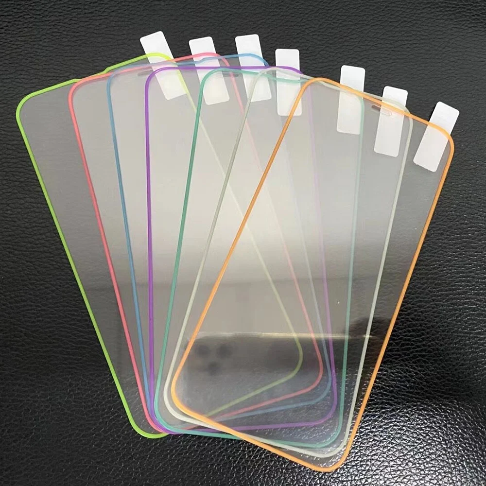 

Colour Luminous Fluorescent Screen Protectors For Redmi Note10 Pro Max 8A 9A 7 8 9 10 5G K30 K40 K20 Glowing Tempered Glass Film