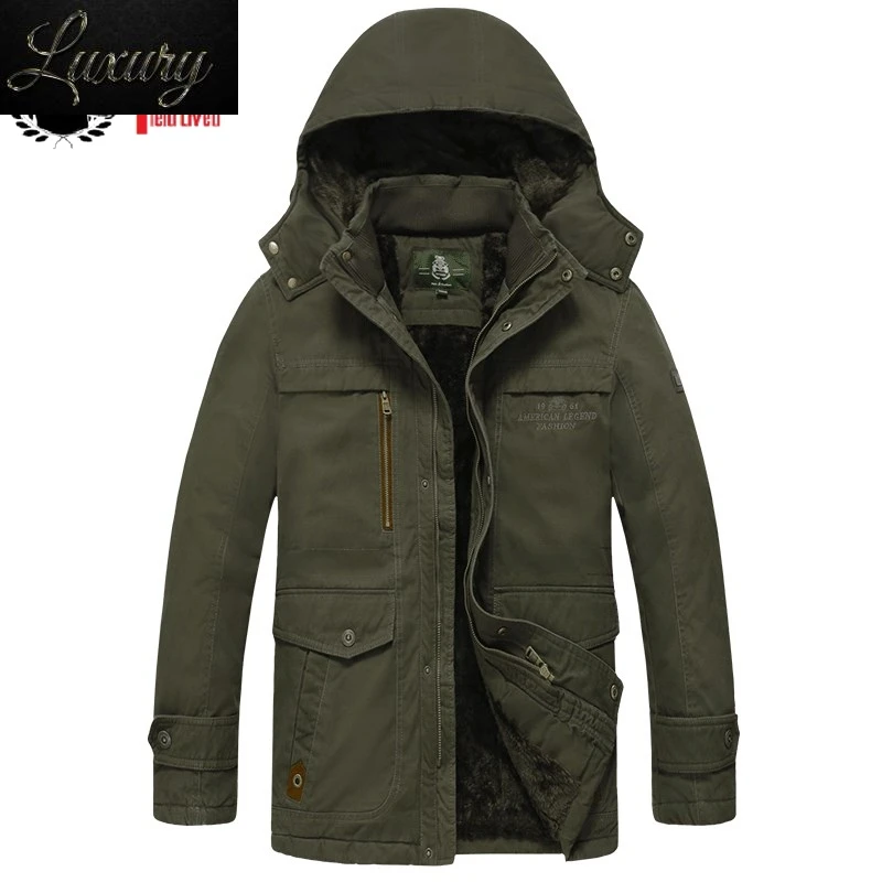 

Зимние мужские куртки 2023 ветровка брендовые теплые толстые пальто натуральный хлопок парка Mediun длинная Стильная мужская верхняя одежда с капюшоном до-30 градусов