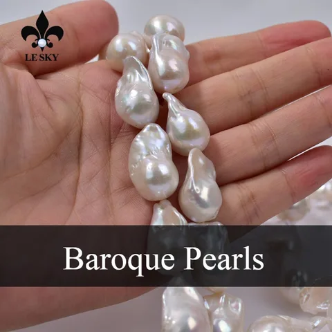 Натуральный жемчуг, бусина, барокко, 12-22 мм