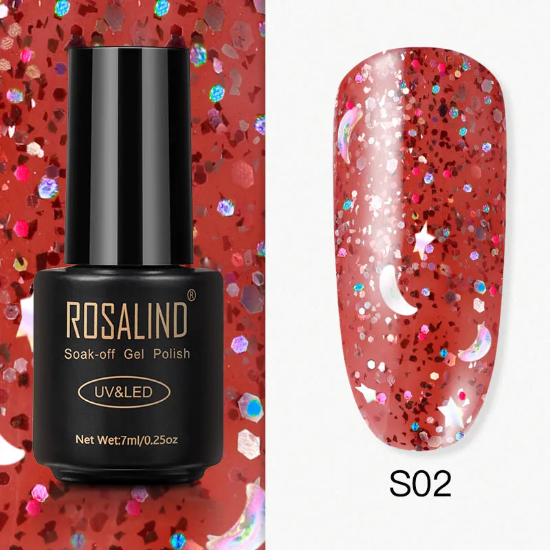 Полуперманентный Гибридный Гель-лак для ногтей ROSALIND топовое покрытие маникюра и