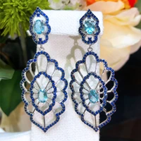 soramoore new boho summer long pendant earrings for women bridal wedding party be original lady charm ins style fashion jewelry
