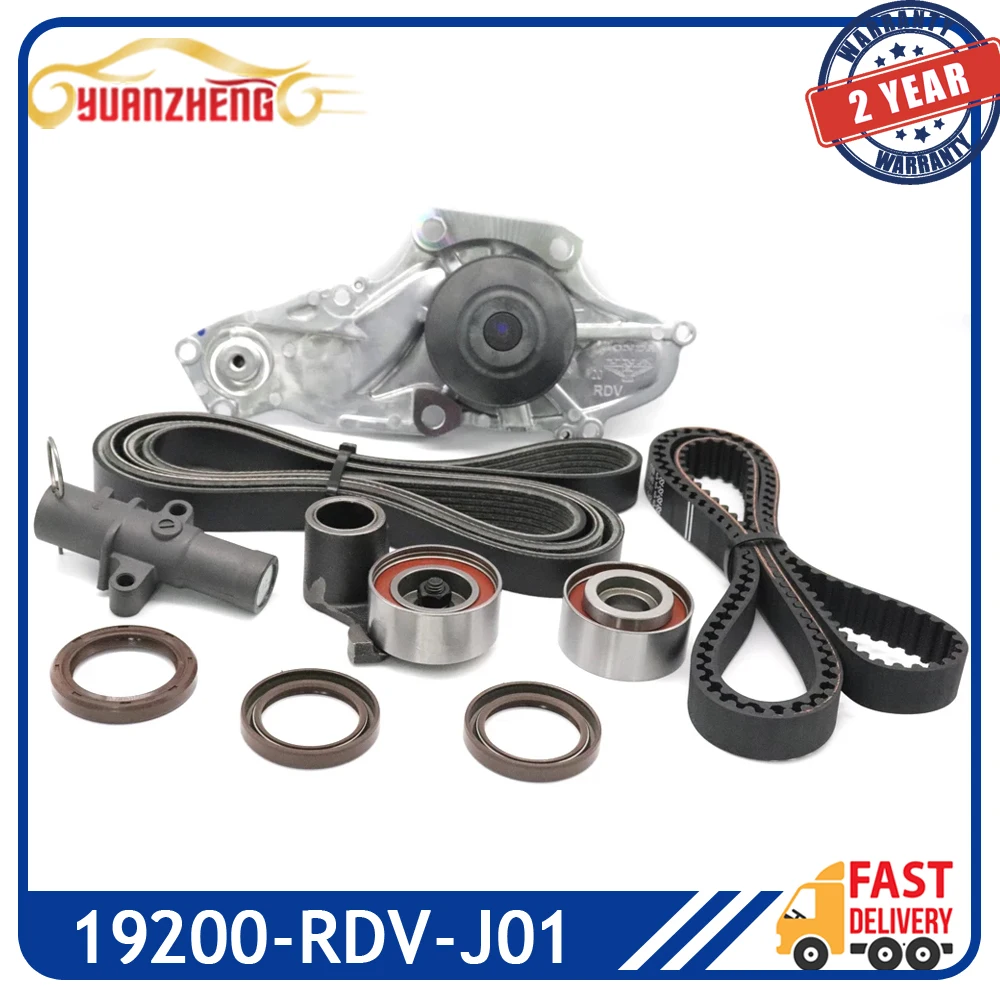 

Car Engine Timing Belt Kit Idler Water Pump Crankshaft Cam Seal 19200-RDV-J01 For ACURA MDX HONDA ODYSSEY PILOT RIDGELINE 3.5L