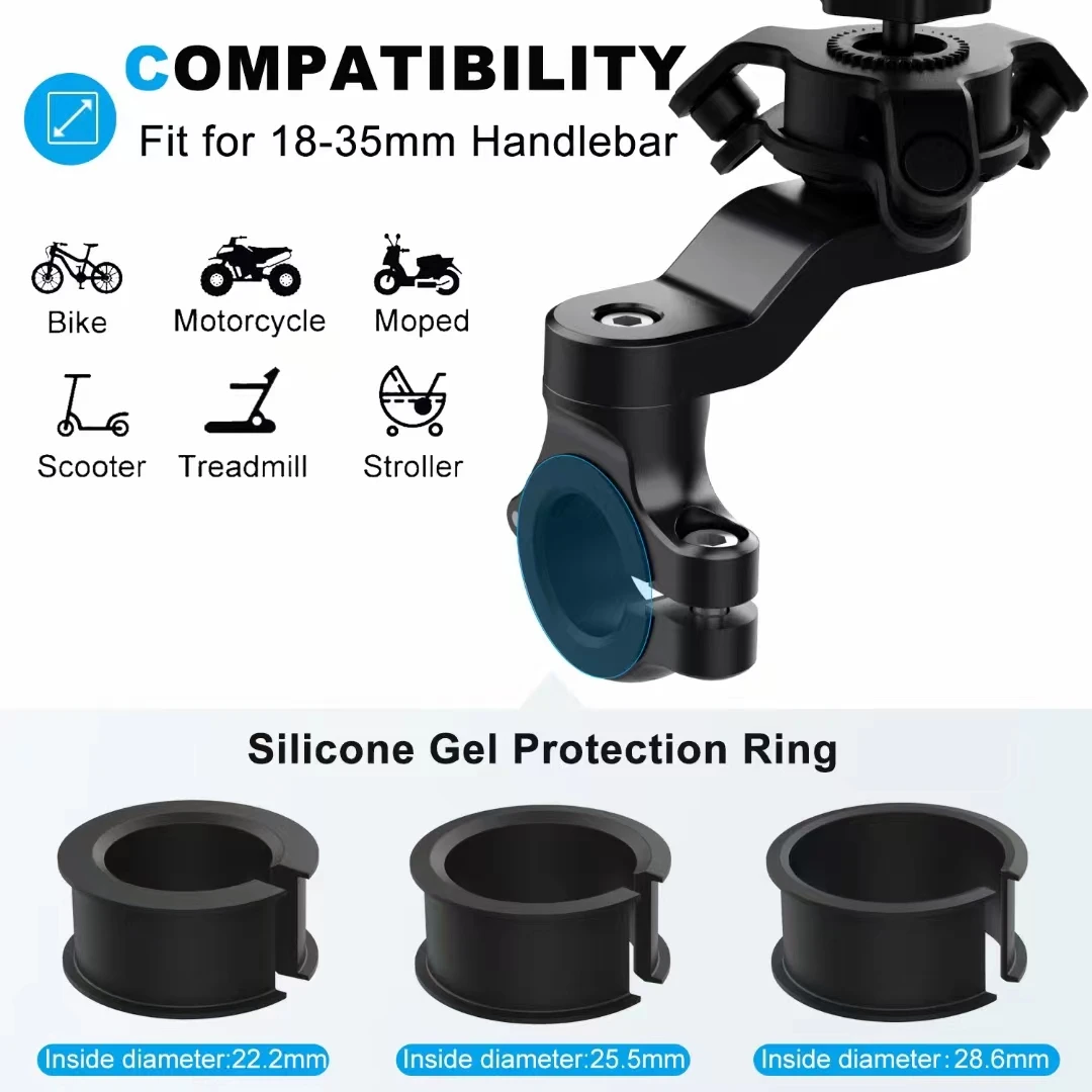 

Universal Motorcycle Bike Handlebar Stem Holder Motocycle Phone Mount Universal adaptors Wall Mount Holder